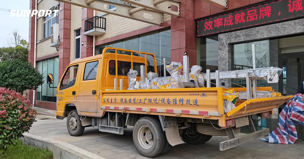 發(fā)貨啦！山普智能下料機(jī)結(jié)構(gòu)已成功發(fā)往客戶現(xiàn)場